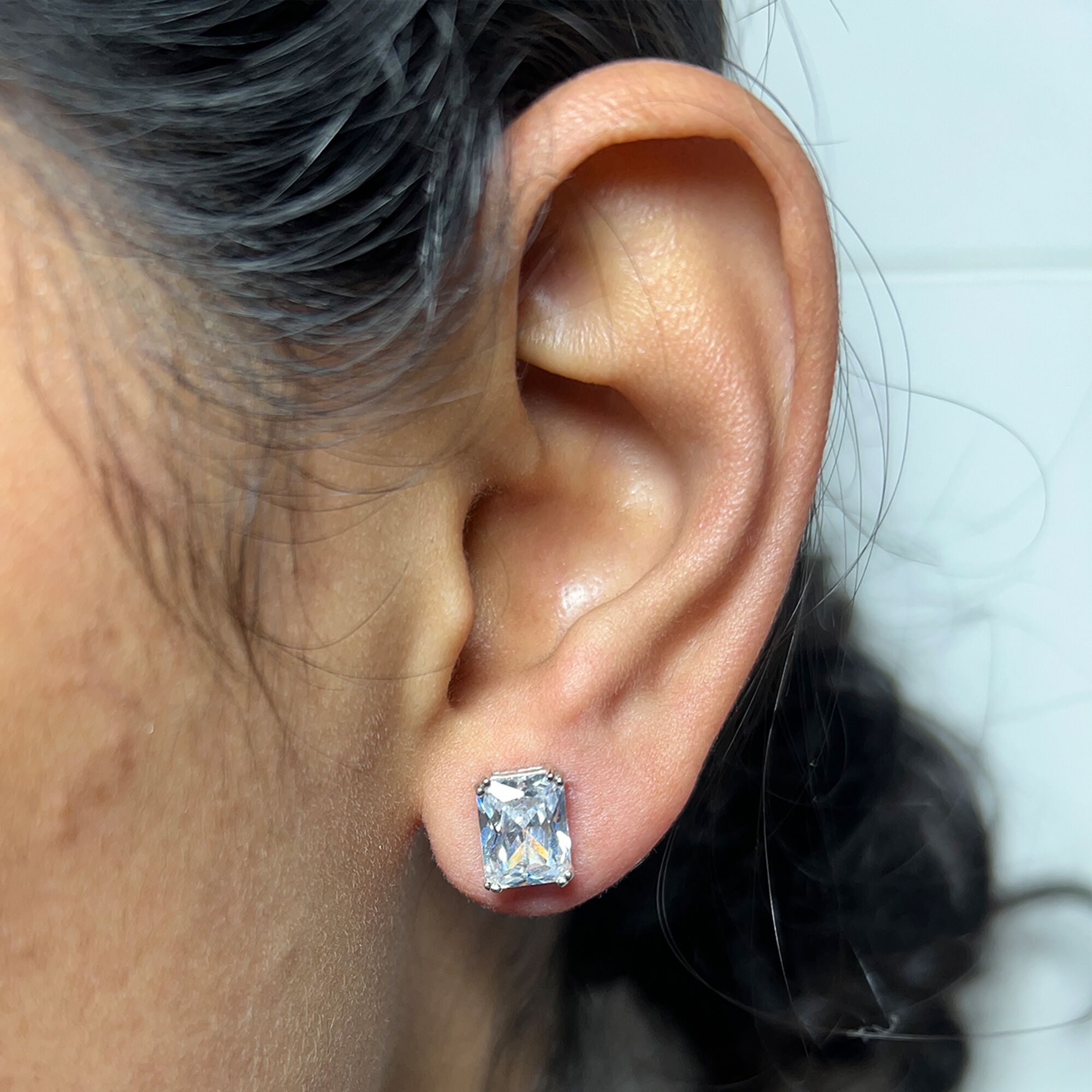 12 A perfect cusion cut stud from ekatvajewls