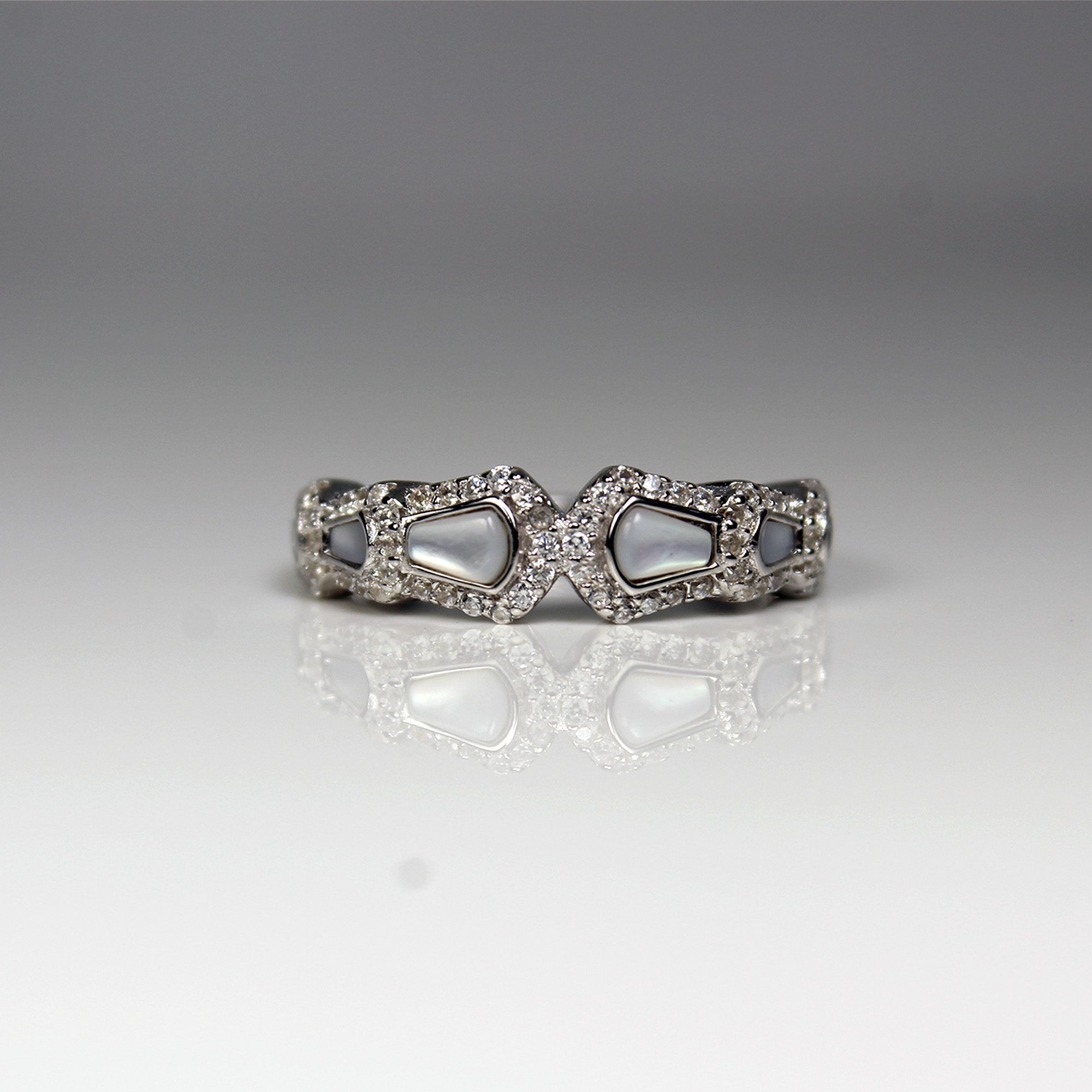 146 Daily Wear Pearl Stone Ring from ekatvajewels