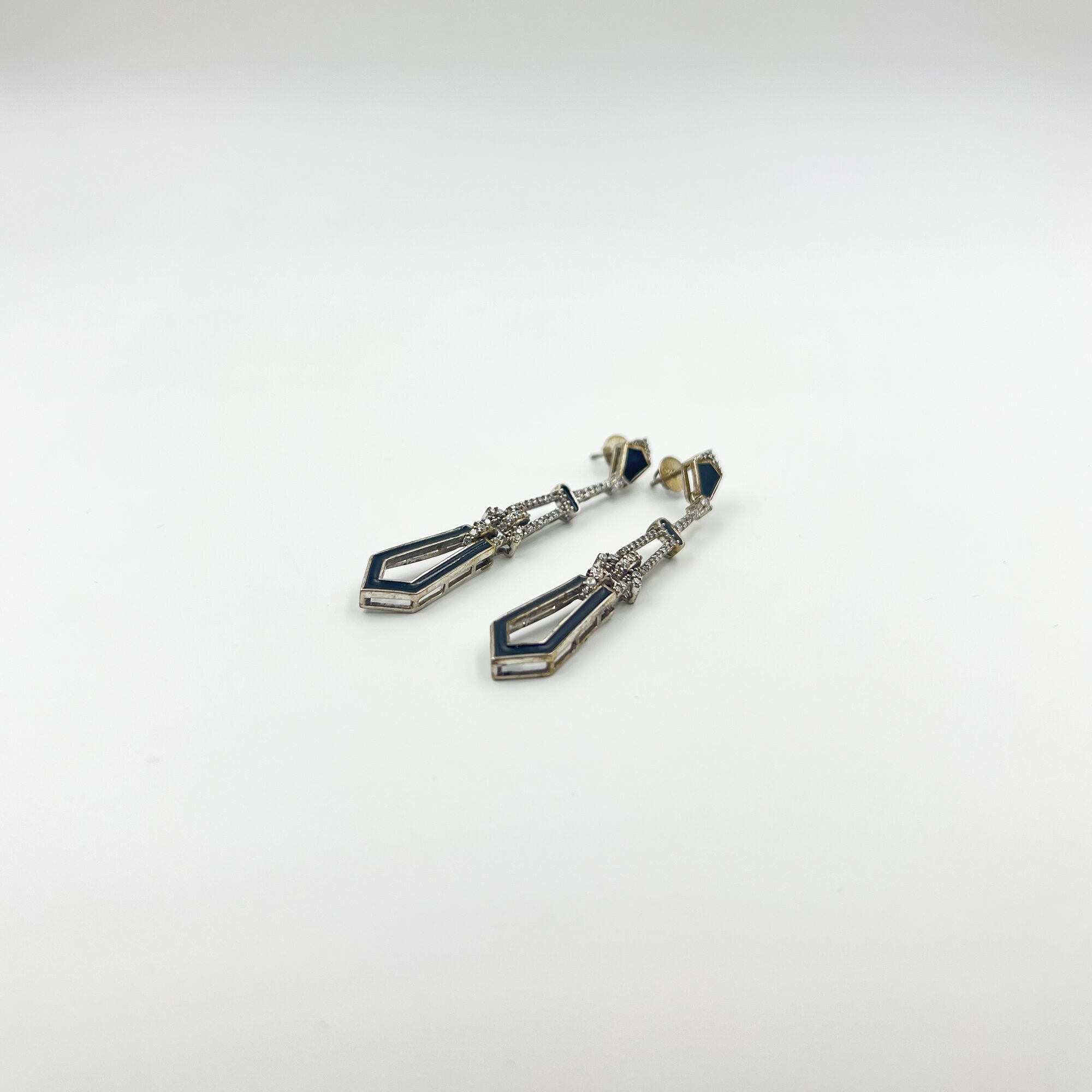 47 Black victorian dangllers from ekatvajewls