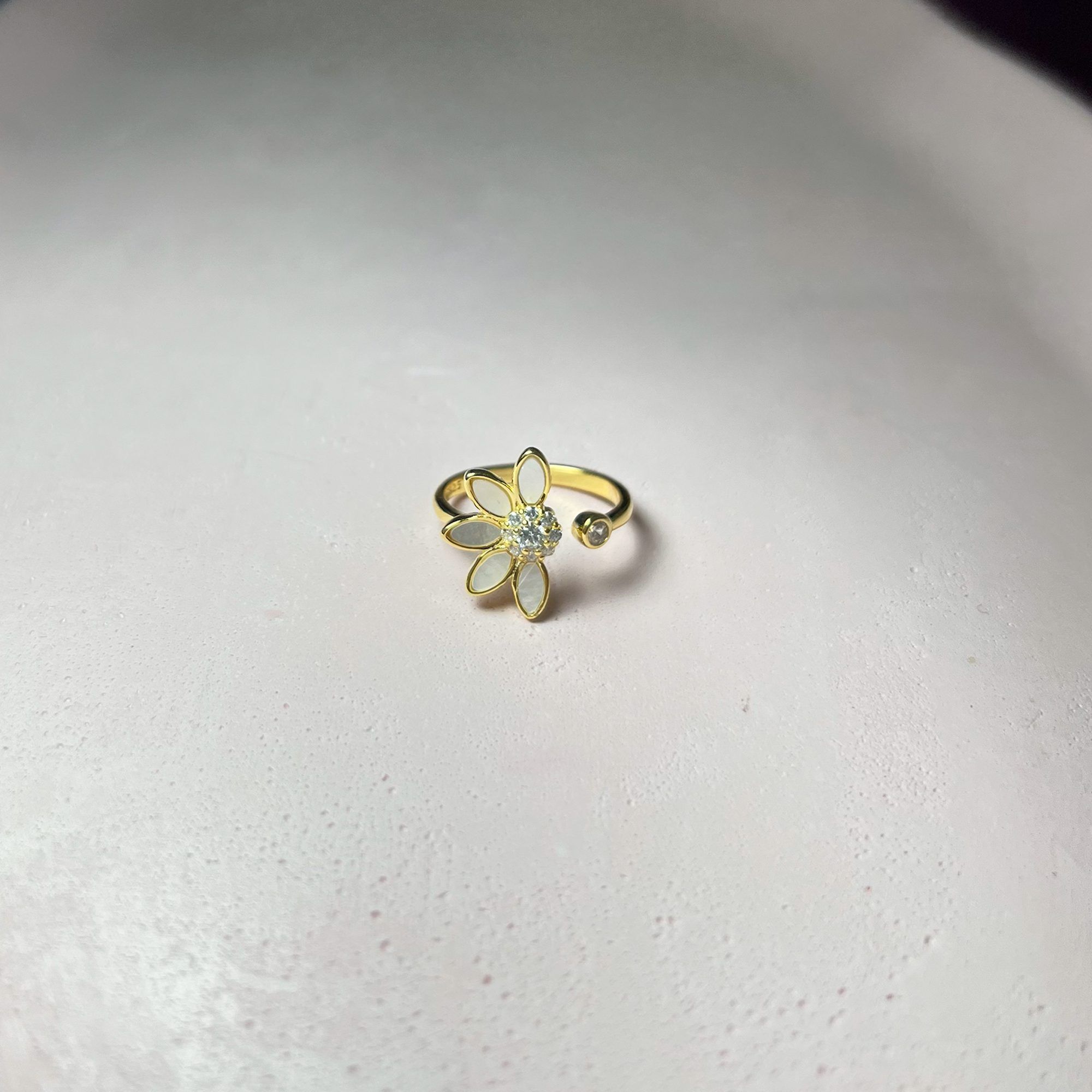 Silver rings for women Becoming a Flower Ring from ekatvajewels