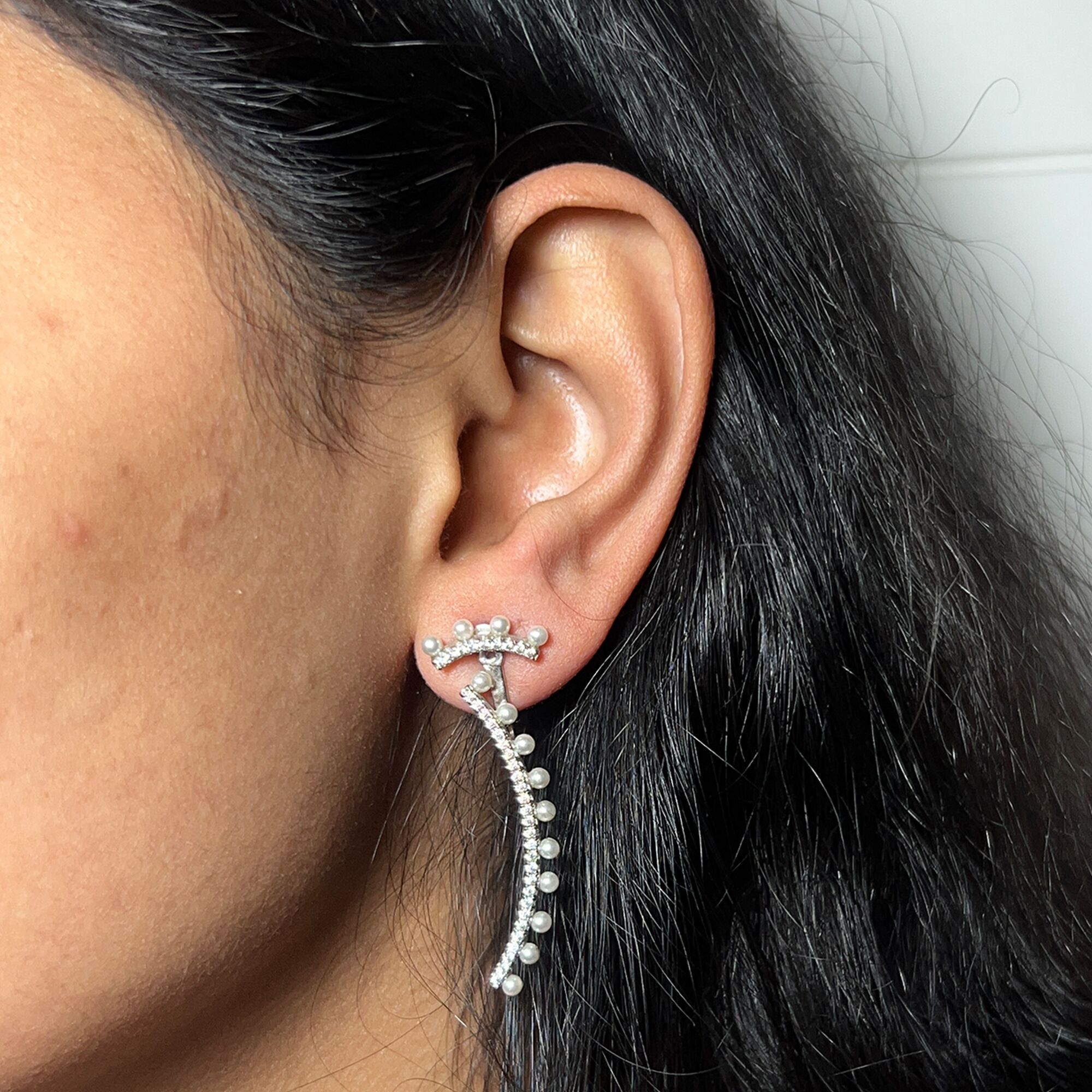 110 Moon Crest Earrings from ekatvajewls