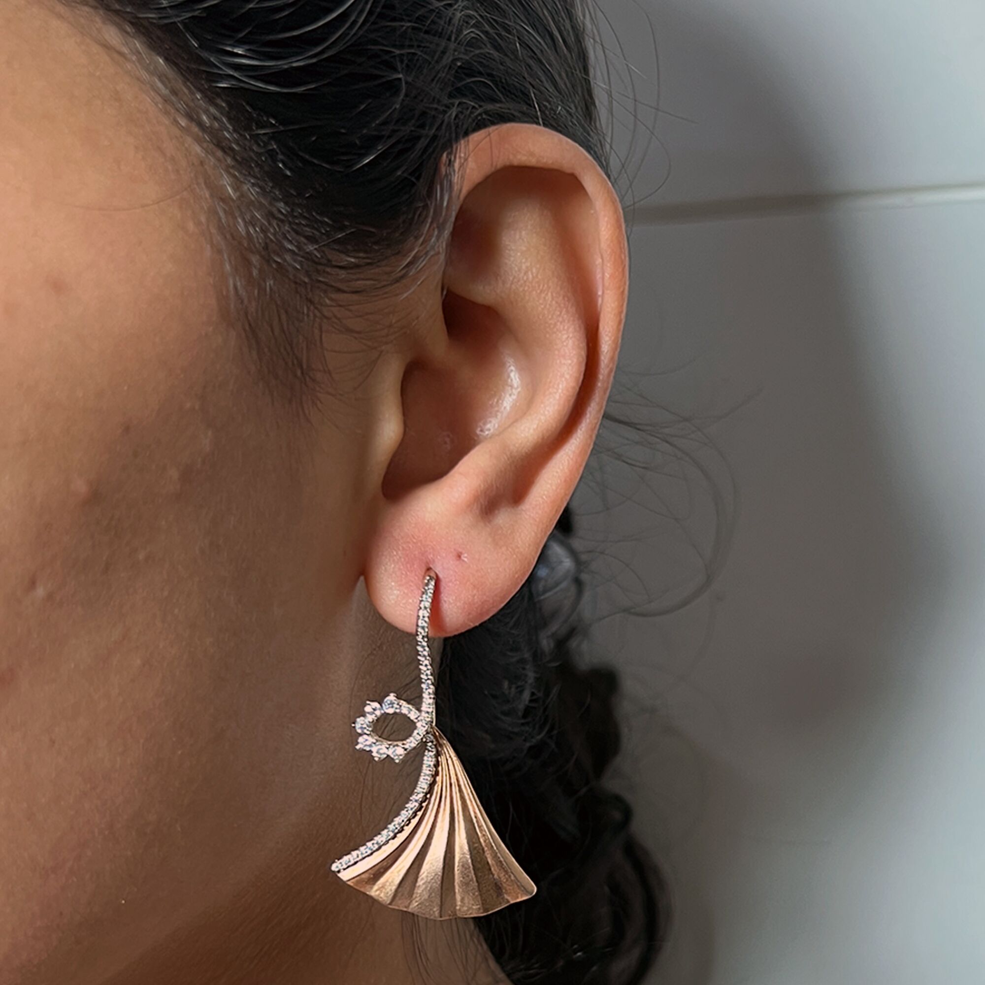 122 Golden Ballerina Earrings from ekatvajewls