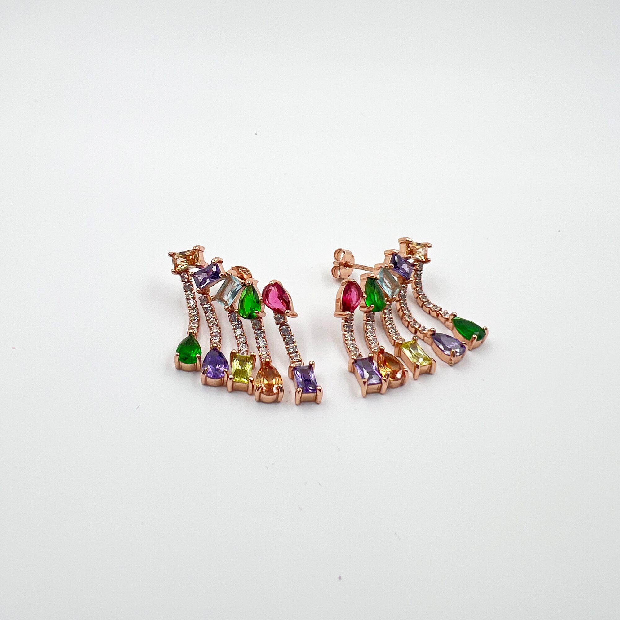 20 Crystal Rainbow Drop Earrings from ekatvajewls