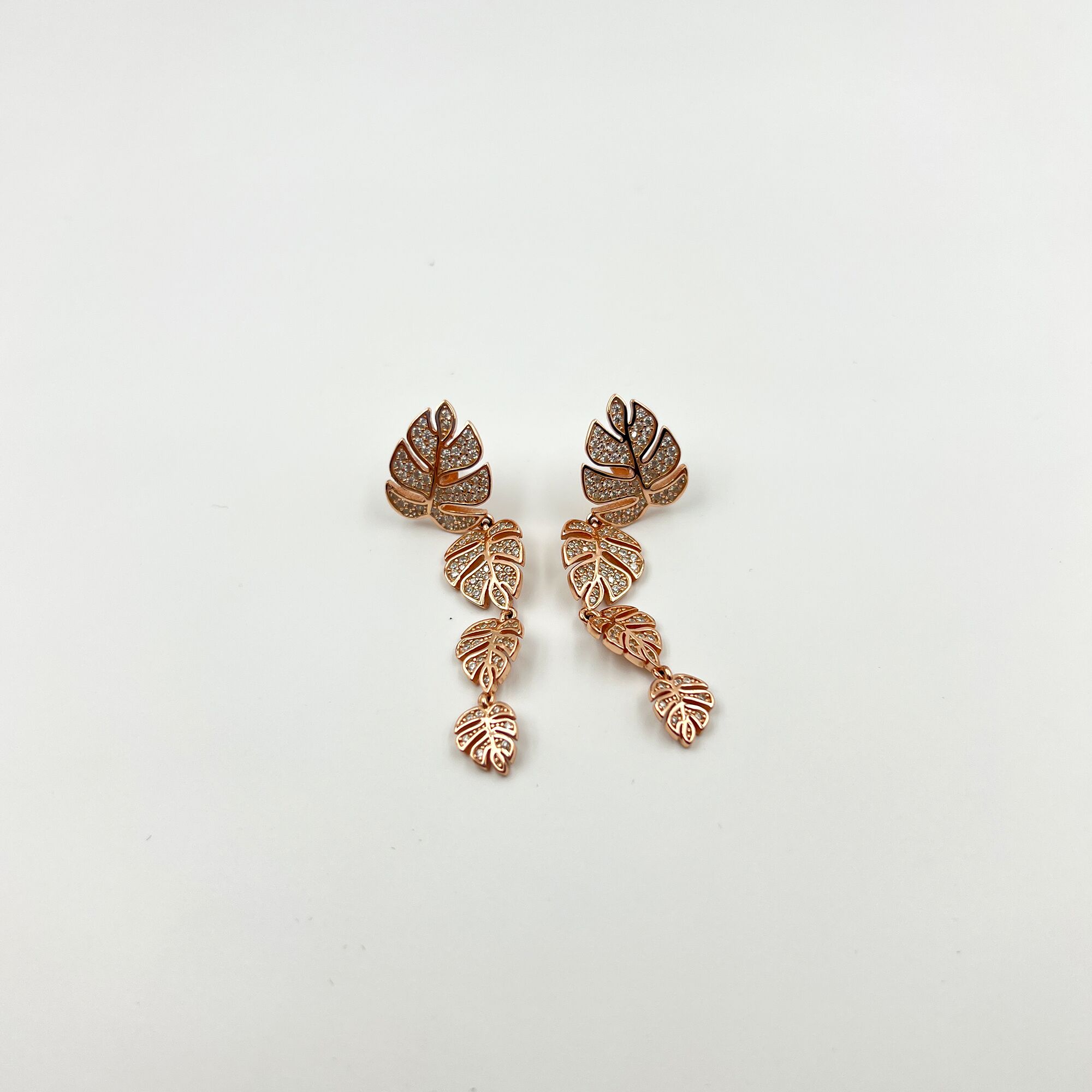 Golden Leaffall Earrings from ekatvajewls