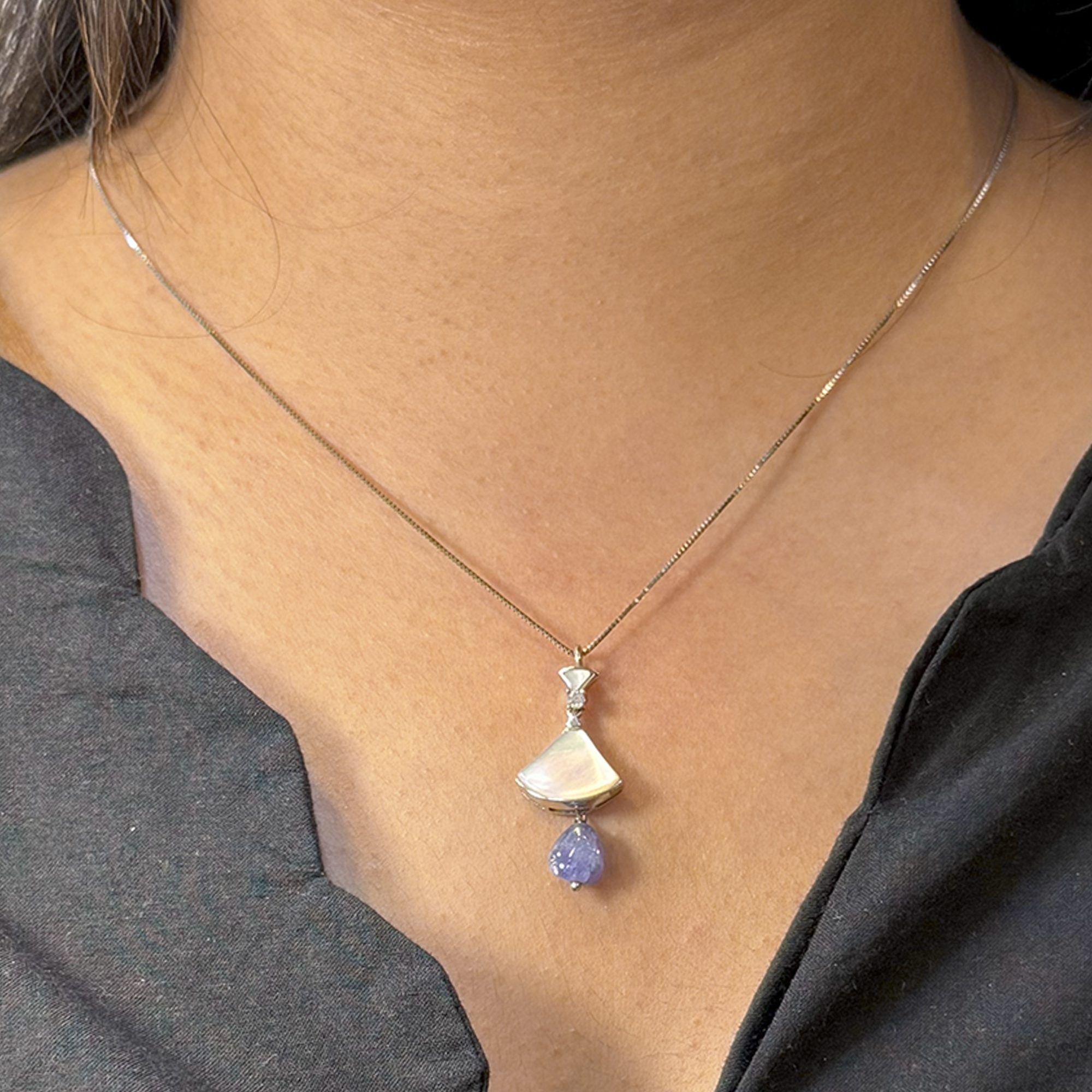 Lavender Drift Pendant Set from ekatvajewels