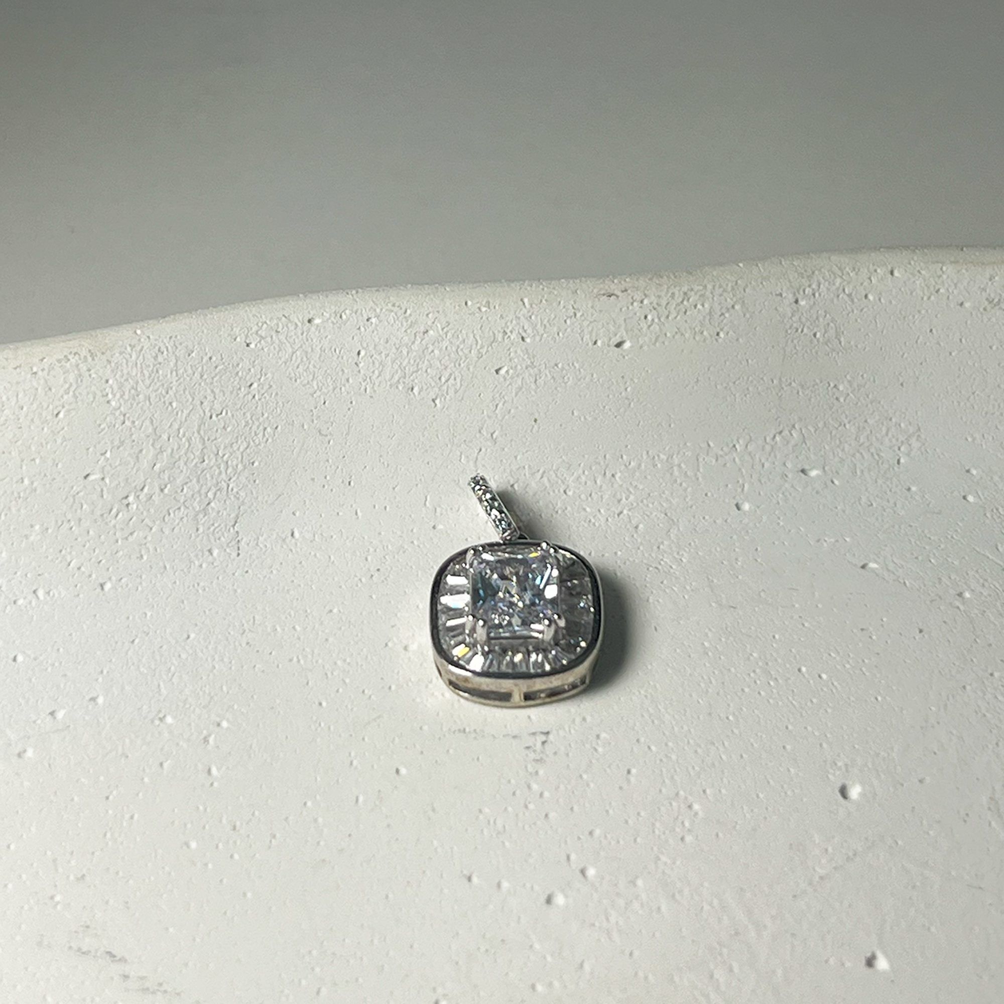 187 Elysian Frost Pendant Earring Set from ekatvajewels