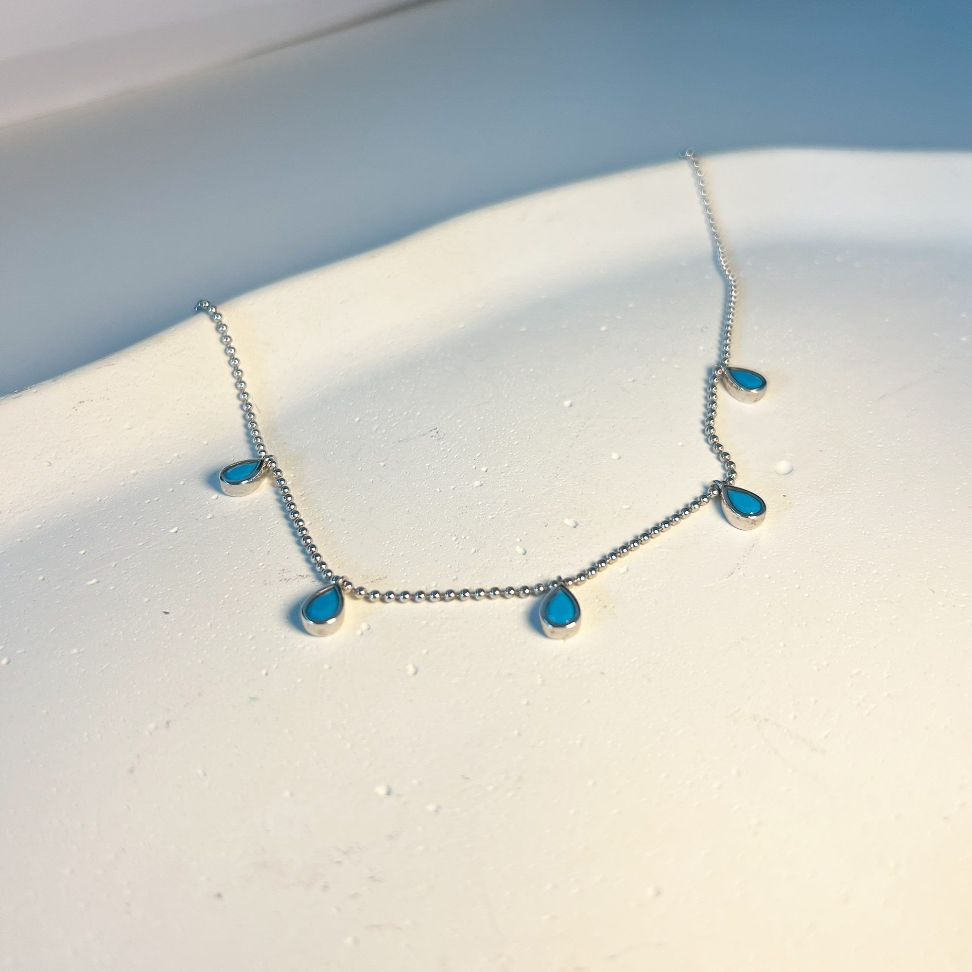 226 Blue Haze pendant Set from ekatvajewels