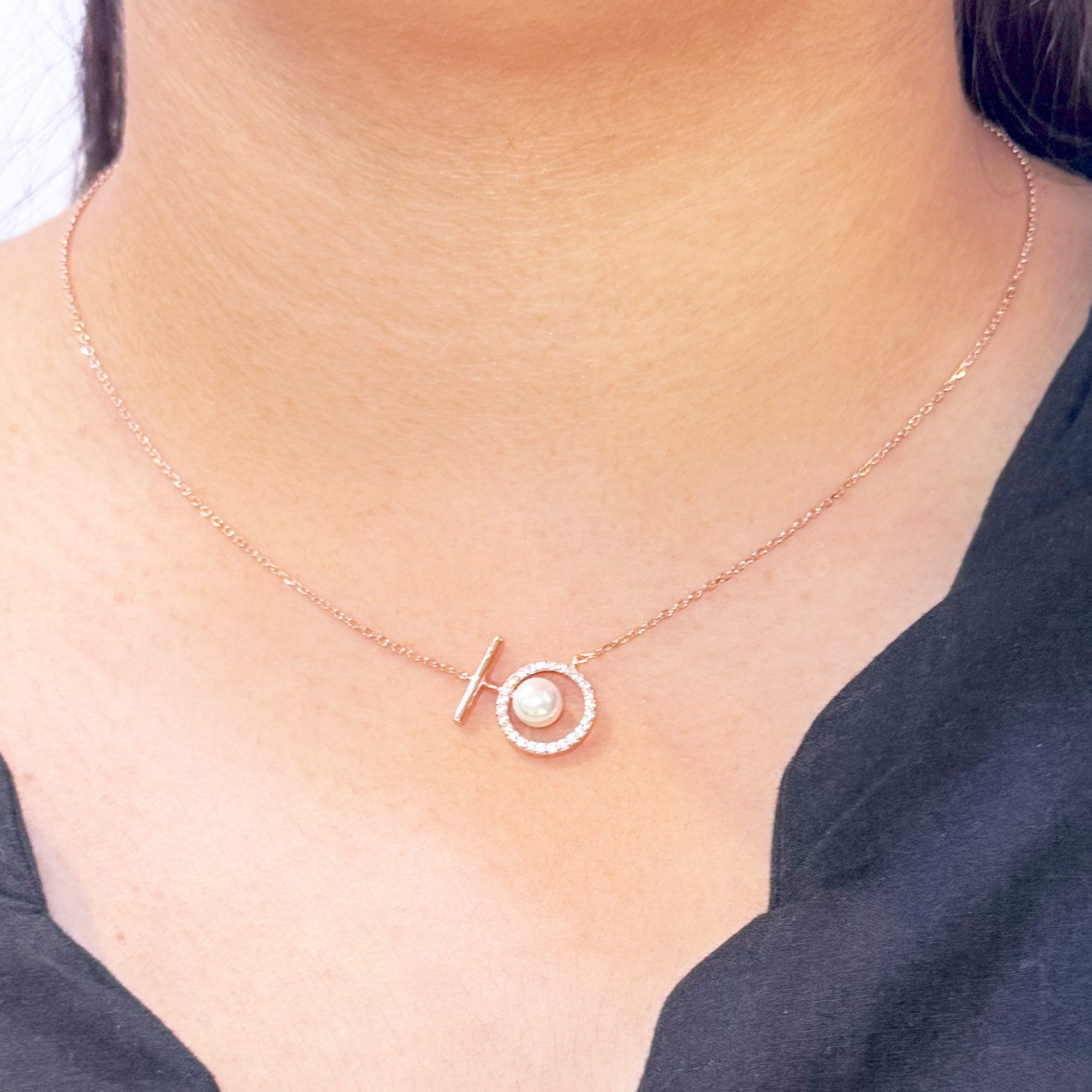 58 Luna Halo Pendant Set from ekatvajewels