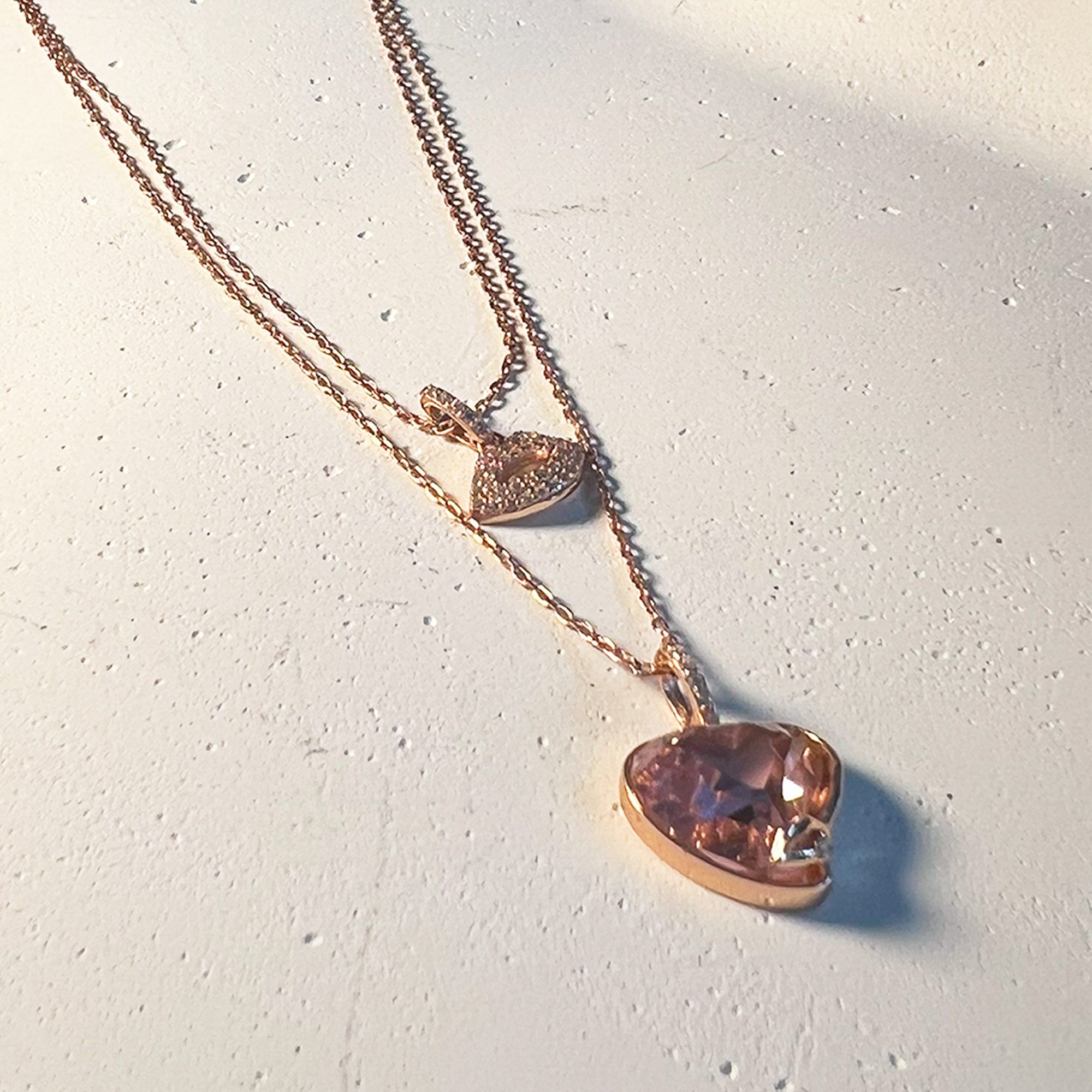 93 Rosé Reverie Necklace from ekatvajewels