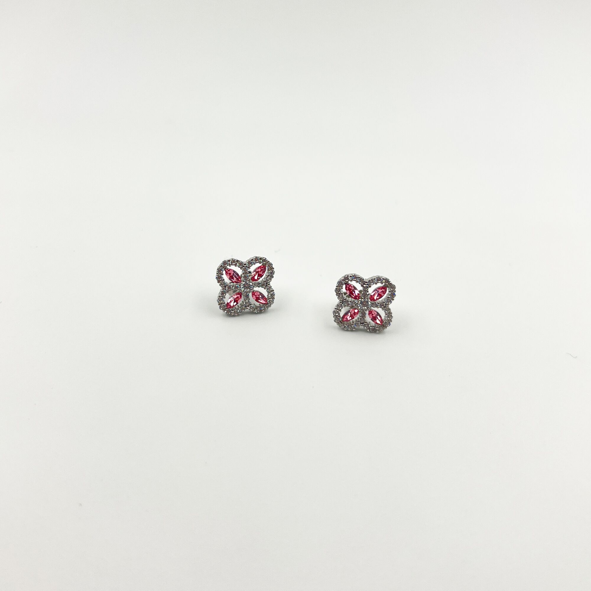68 Delicate pink marquise studs from ekatvajewls