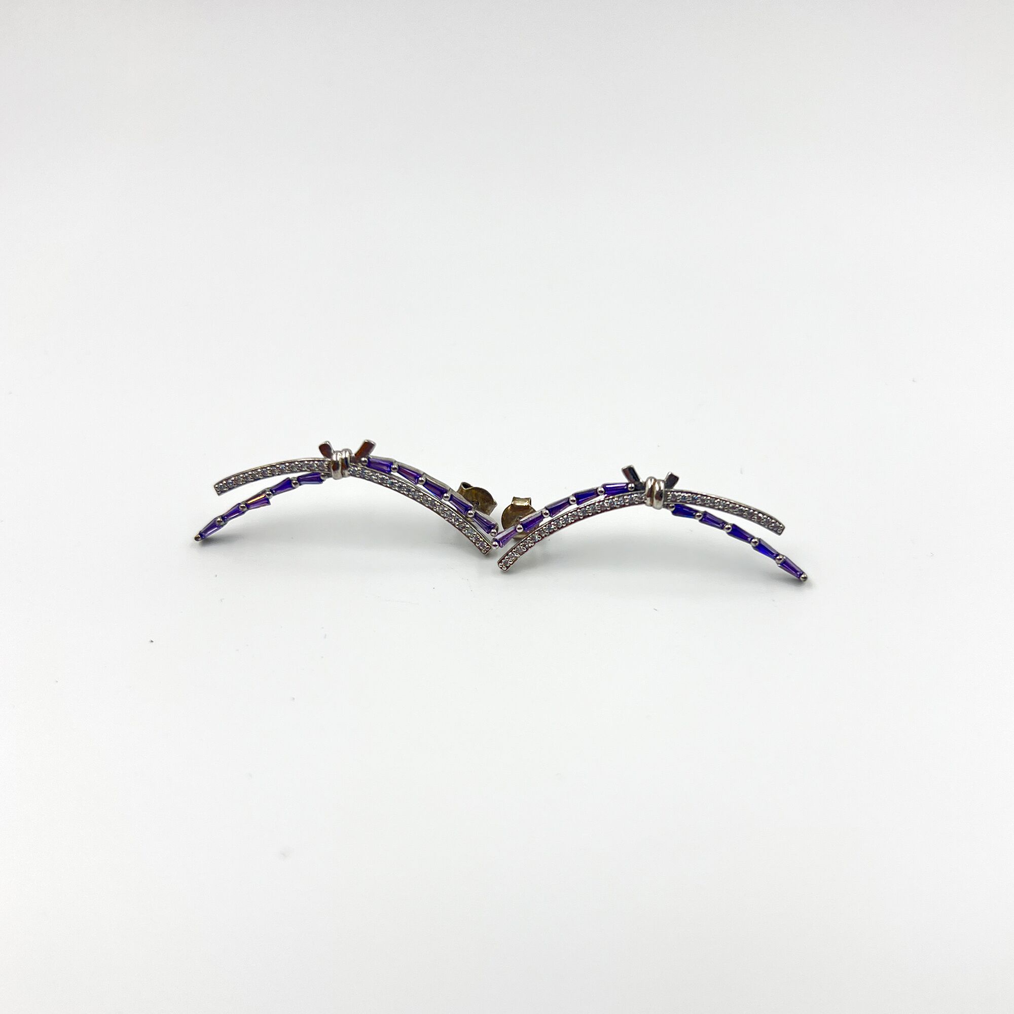 Golden Octagon Cut Studs from ekatvajewls