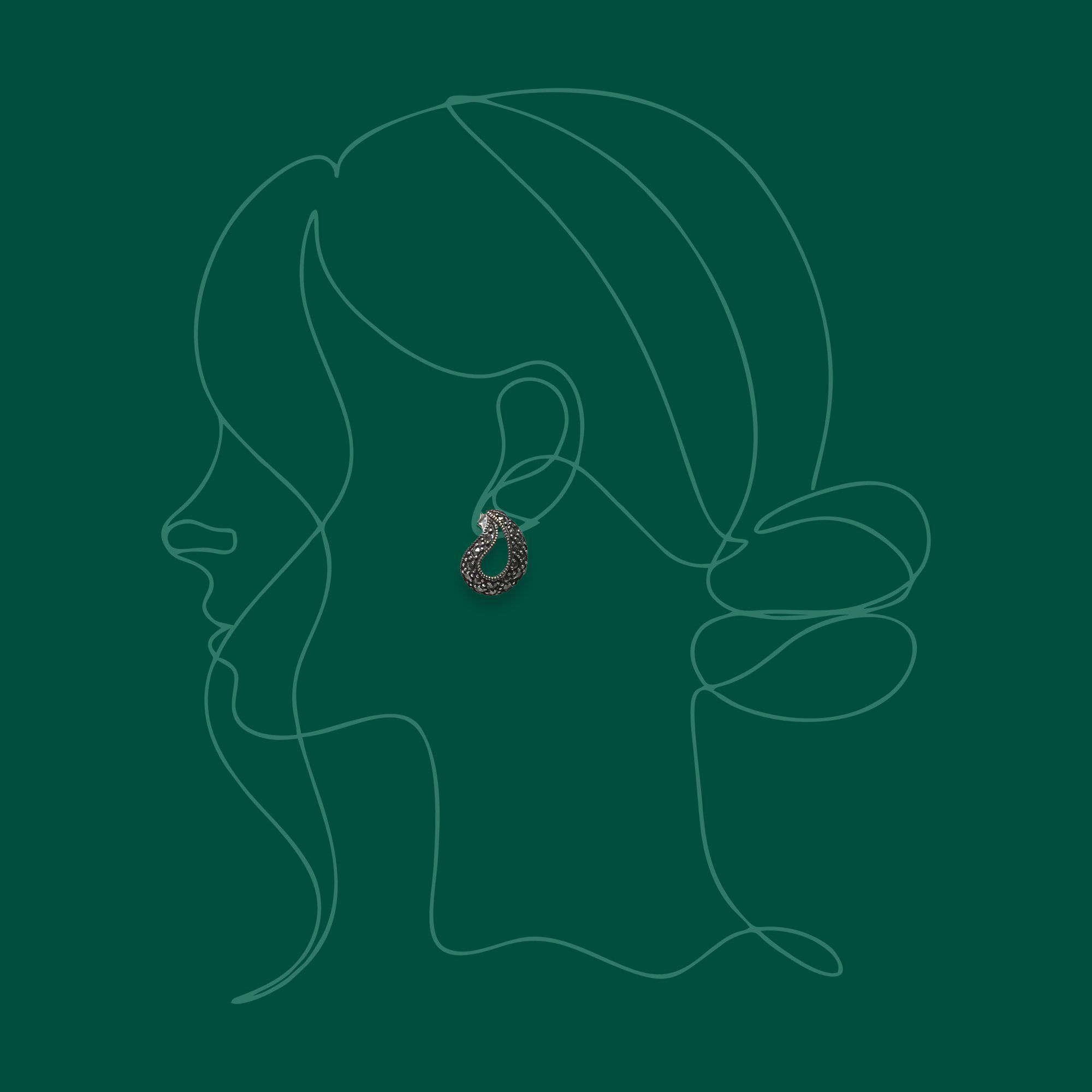 114 Classic Booti Studs from ekatvajewels