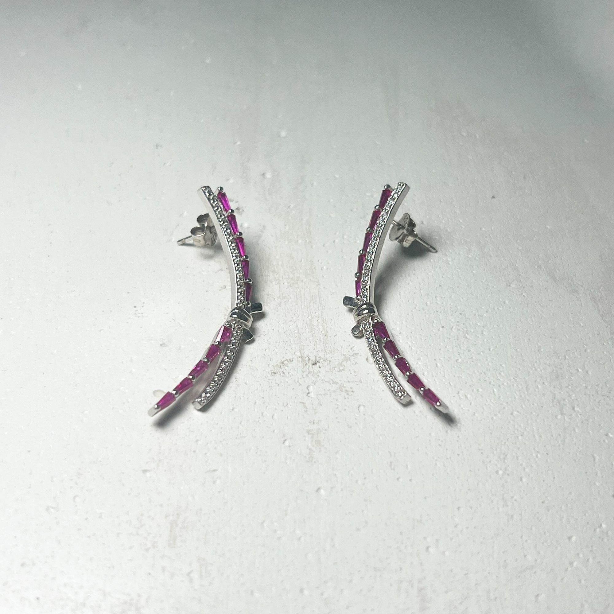 Forever Pink Knot Earrings from ekatvajewels