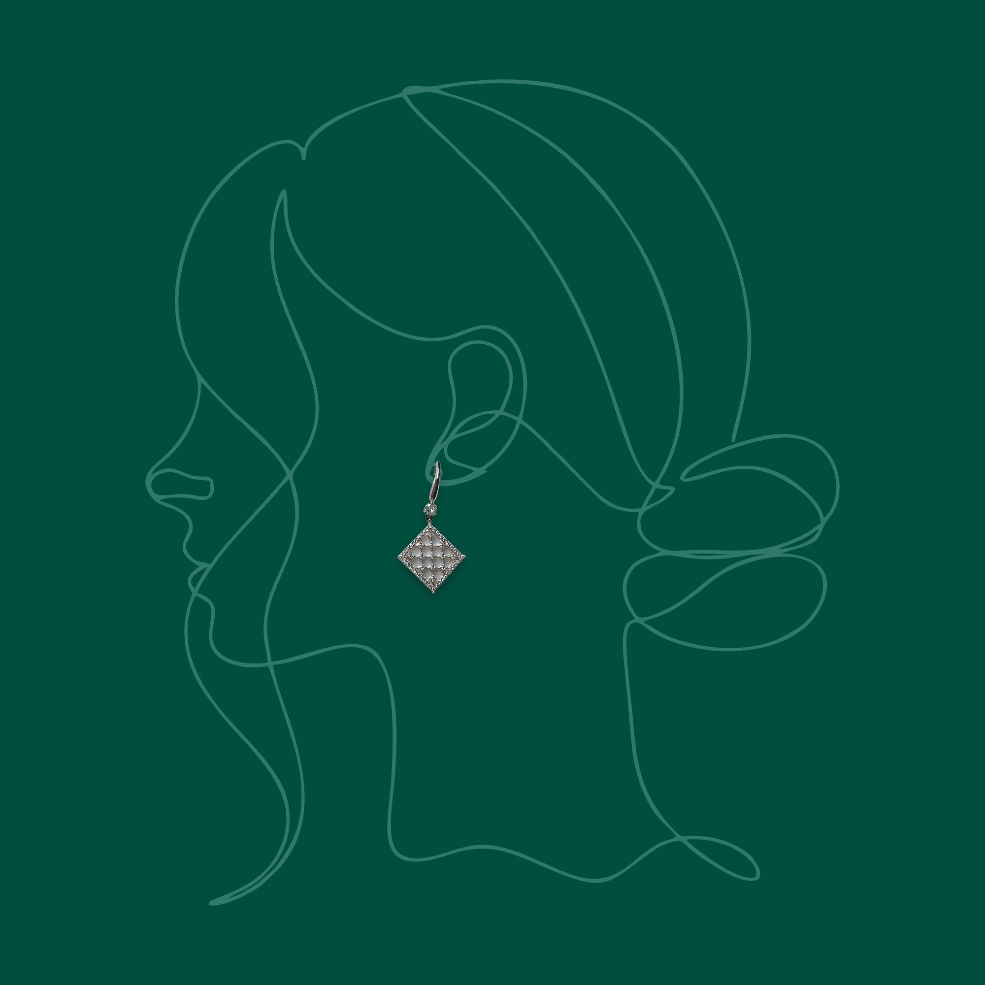 202 Galaxy Mesh Earrings from ekatvajewels