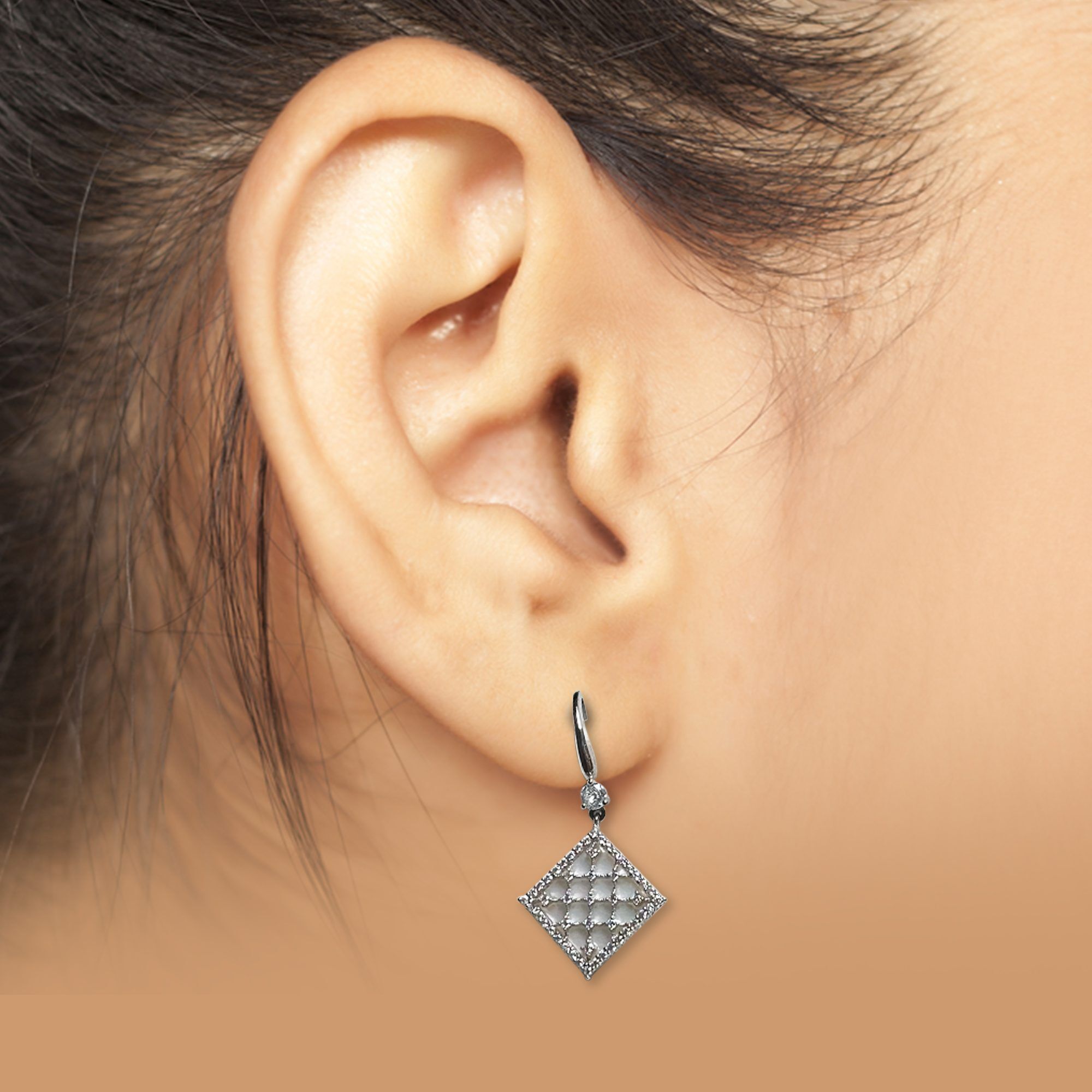 203 Galaxy Mesh Earrings from ekatvajewels