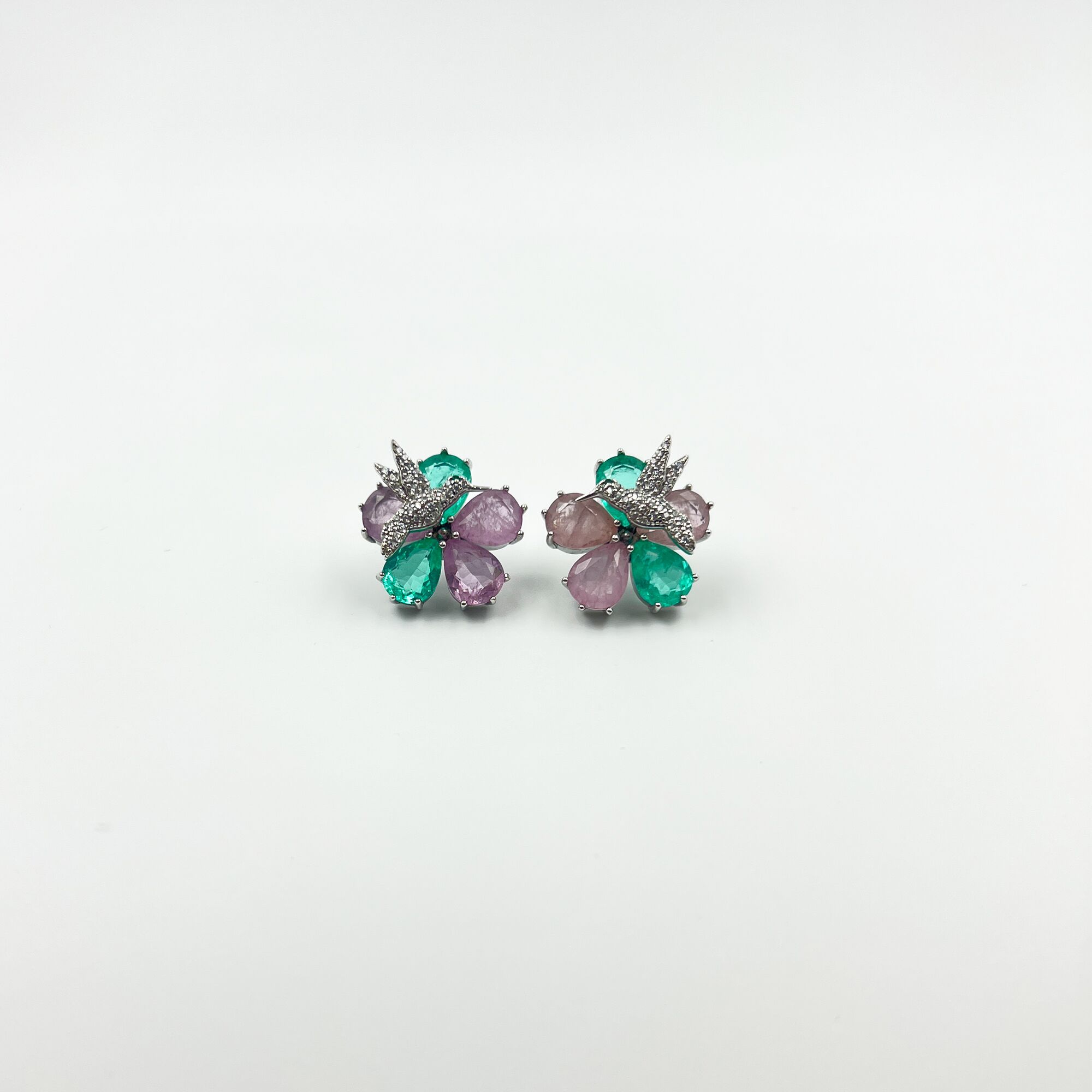 Humming Emerald Earrings from ekatvajewls