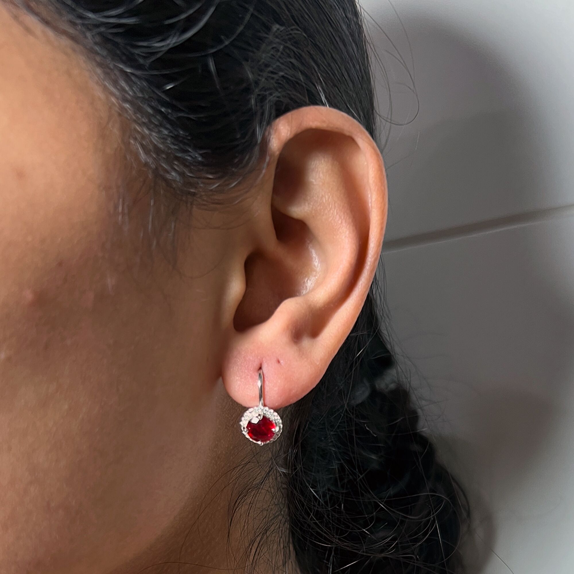 92 Red Moon Earrings from ekatvajewls