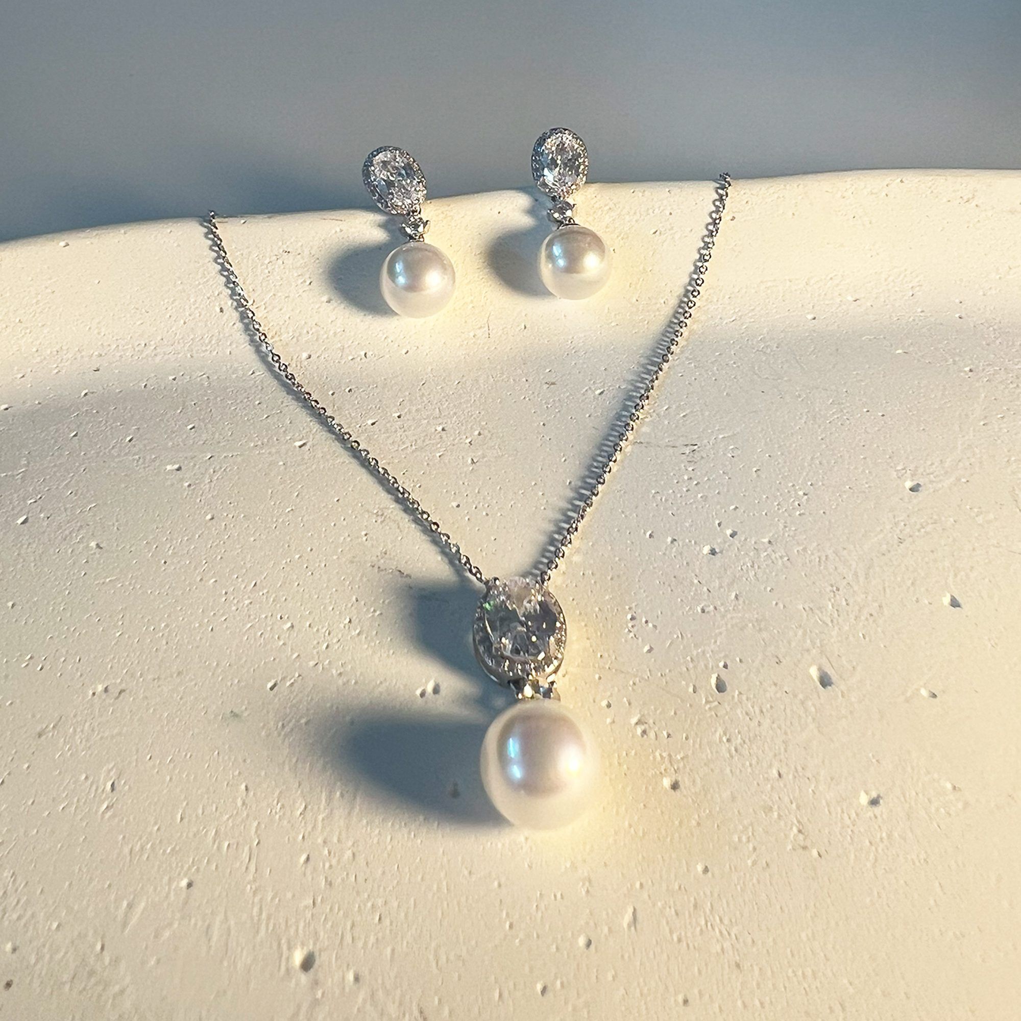 Moonveil Pendant Set from ekatvajewels