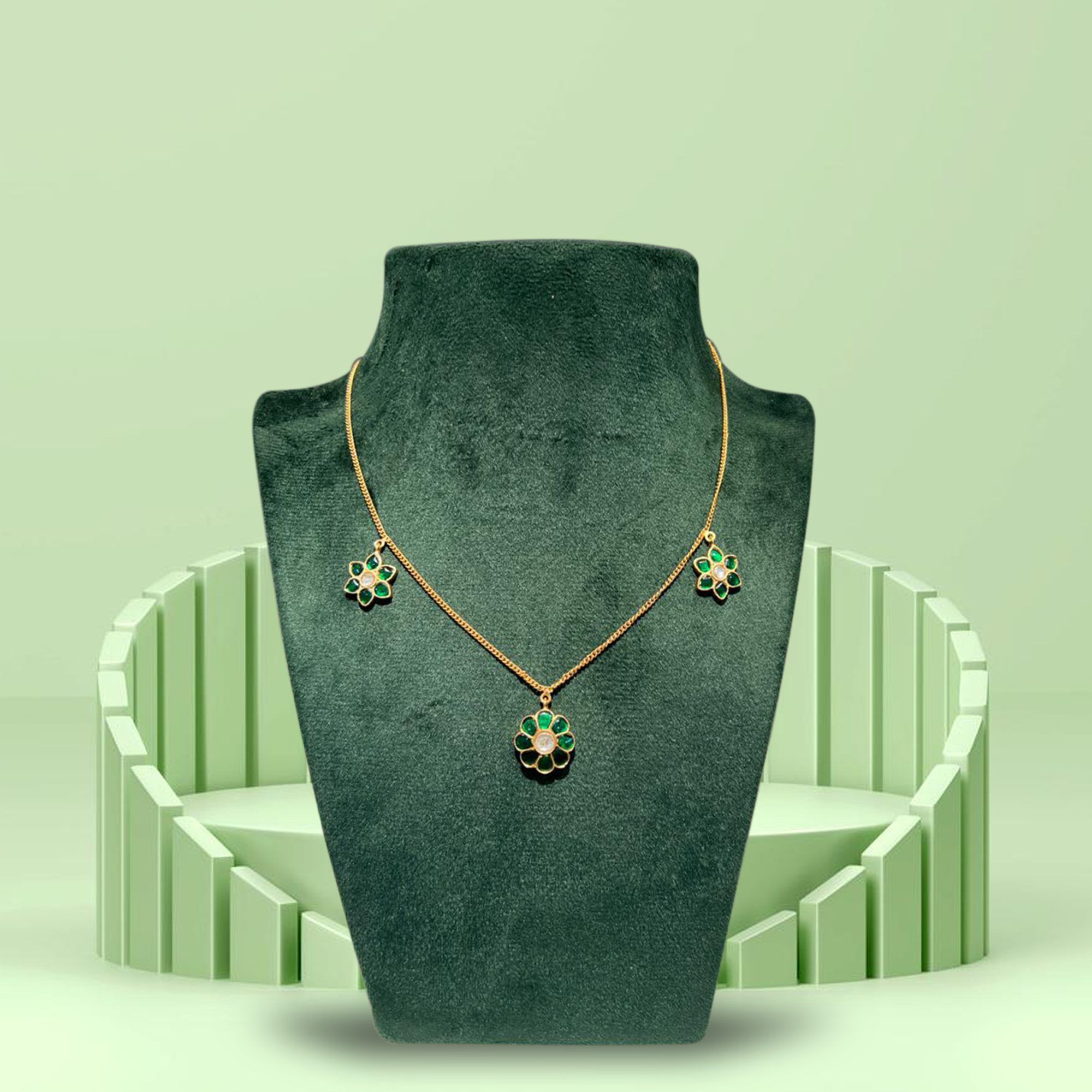 Emerald Bloom Set from ekatvajewls